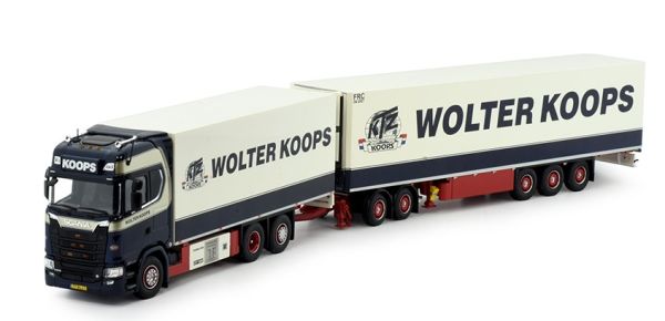 TEK83612 - SCANIA S Highline 6x2 bakwagen met 2+3 koelaanhanger WOLTER KOOPS assen - 1