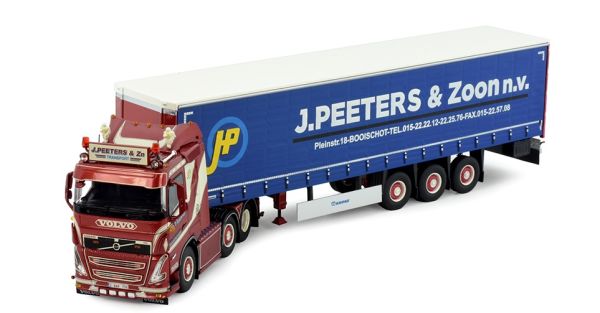 TEK83728 - VOLVO FH5 6x4 drieassige aanhangwagen J.PEETERS & ZOON - 1