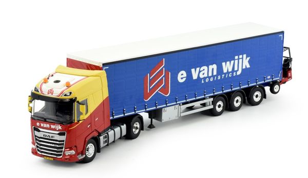 TEK83736 - DAF XG 4x2 met 3-assige aanhanger en heftruck E. VANWIJK - 1