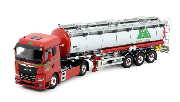 TEK83737 - MAN TGX GM 4x2 met 3-assige tankaanhangwagen VAN HEESVELDE - 1