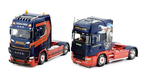 TEK84101 - SCANIA 164 TOPLINE 4x2 en SCANIA S HIGHLINZE 4x2 COLES & SONS - 1