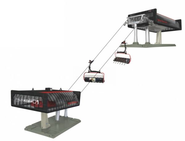 JC84484 - Skilift met 2 zwarte en rode stoeltjesliften - PALINKOPF - 1