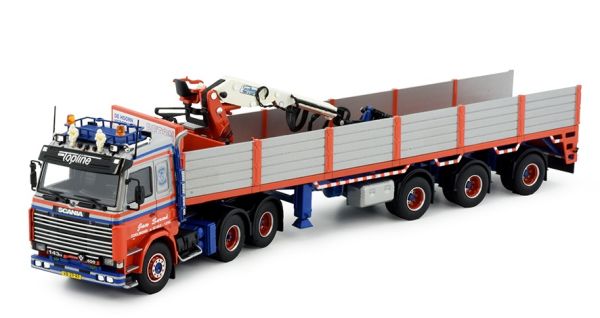 TEK84748 - SCANIA R143 6x4 met aanhanger en laadkraan JAN SERNE - 1