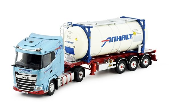 TEK85175 - DAF XG 4x2 met containerdrager en tankcontainer ANHALT - 1