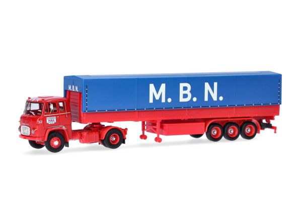 HERMS87MBS02619 - SCANIA LB 76 4x2 met 3-assige aanhangwagen M.B.N. - 1