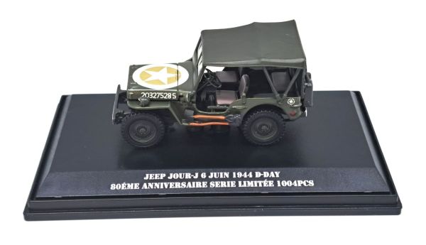 CAR91871 - 80-jarig jubileumauto van de landing - beperkt tot 1004 stuks - JEEP 6 juni 1944 D-DAY - 1