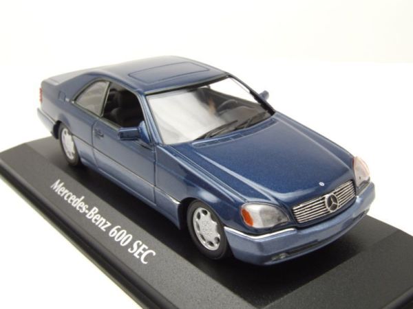 MXC940032600 - MERCEDES 600 SEC 1992 Blauw metallic - 1