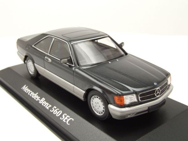 MXC940035121 - 1986 MERCEDES 560 SEC C126 zwart metallic - 1