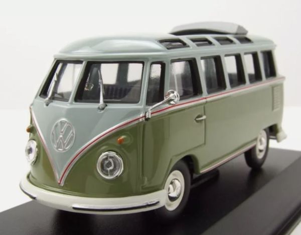 MXC940052300 - 1961 VOLKSWAGEN Type 1 Samba Bus grijs en groen - 1