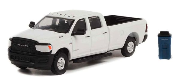 GREEN97130-F - DODGE Ram 2500 Tradesman 2021 met vuilnisbak uit de serie THE HOBBY SHOP in blisterverpakking - 1