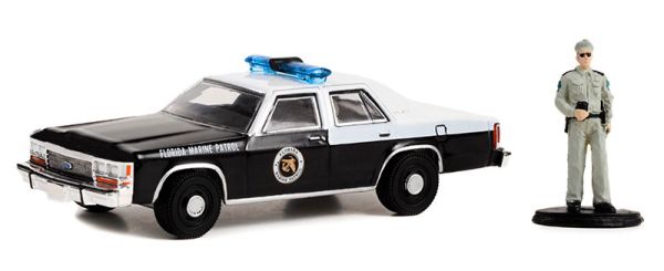 GREEN97140-D - FORD LTD Crown victoria met politieagent uit de serie THE HOBBY SHOP in blisterverpakking - 1