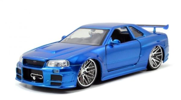 JAD97173 - NISSAN Skyline GT-R 2002 Fast & Furious blauw - 1