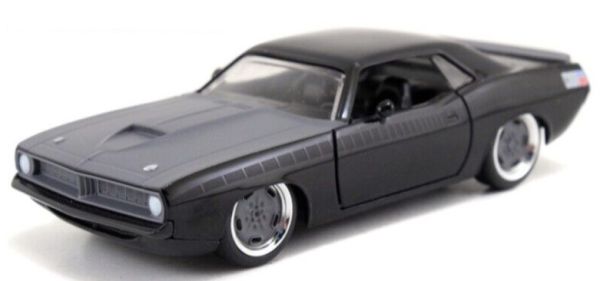 JAD97206 - FAST & FURIOUS auto in zwart - PLYMOUTH Barracuda - 1