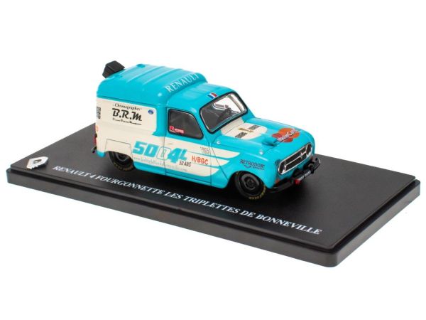 G110T021 - RENAULT 4 bestelwagen blauw en wit - 1