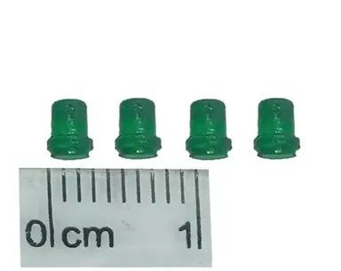 GF-ACC-09 - 4 kleine lichtgevende groene bakens - hoogte 3,5mm diameter 2,5mm - 1