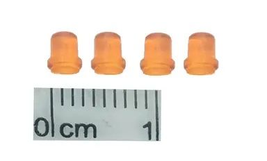 GF-ACC-10 - 4 kleine lichtgevende oranje bakens - hoogte 3,5mm diameter 2,5mm - 1