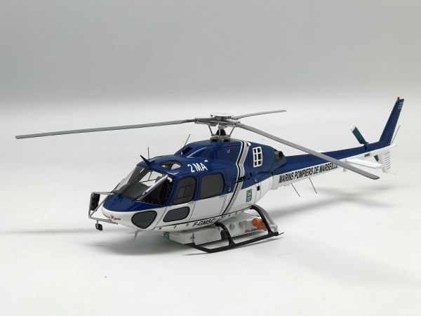 ALERTE0113 - AEROSPATIALE AS 355 Écureuil 2 BMPM Blauw en wit - Beperkt tot 225 stuks - 1