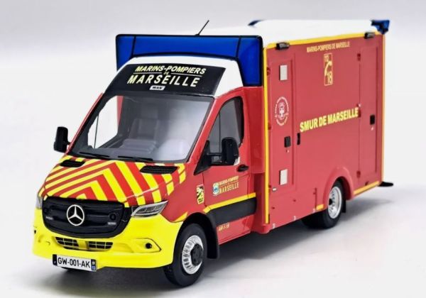 ALERTE0169 - MERCEDES-BENZ Sprinter WAS VSAV Marin pompier de Marseille - Beperkt tot 300ex. - 1