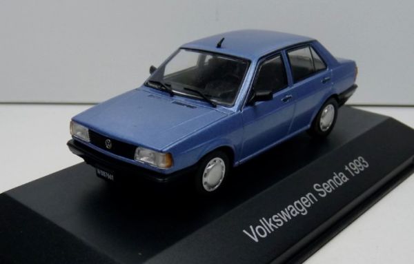 MAGARGAQV30 - VOLKSWAGEN senda 1993 blauw metallic met boekje - 1