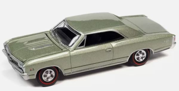 AW64382B-D - CHEVY Chevelle SS 396 1967 Groen – In blister - 1