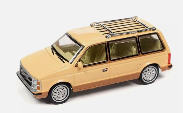 AW64402B-B - PLYMOUTH Voyager 1985 Beige en bruin - In blister - 1