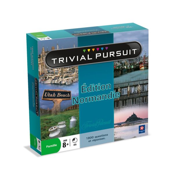 HASB2840 - TRIVIAL PURSUIT Normandy Edition | dobbelstenen 8 jaar oud - 1