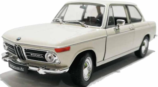 WEL24053WBL - Auto uit 1966 witte kleur - BMW 2002 TI 2 deuren - 1