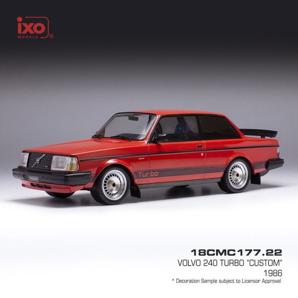 IXO18CMC177.22 - 1987 VOLVO 240 Turbo custom rood - 1