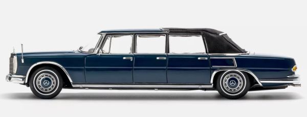 CMC205 - MERCEDES-BENZ 600 Pulmann W100 6-deurs W100 Blauw - 1