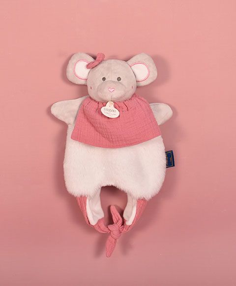 DC3827 - Muis pop knuffel - Petit Sac amusette 3en1 rose - 1