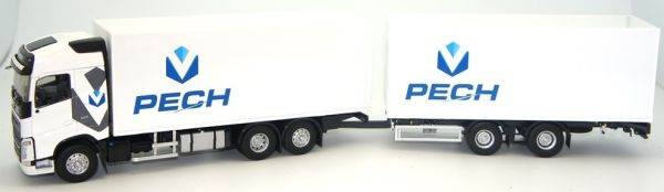 ELI116682 - VOLVO FH4 500 6x2 bakwagen met bakwagen en 2-assige aanhanger Transporten PECH beperkt tot 100 stuks - 1