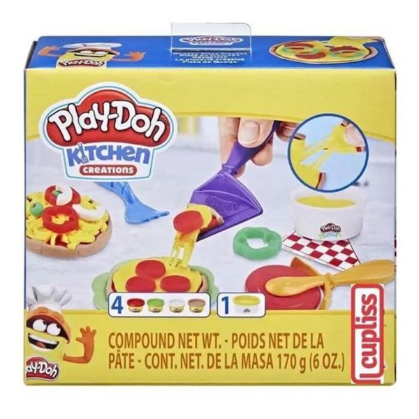 HASF1726 - Pizza met 4 potjes PLAY-DOH Keukencreaties - 1