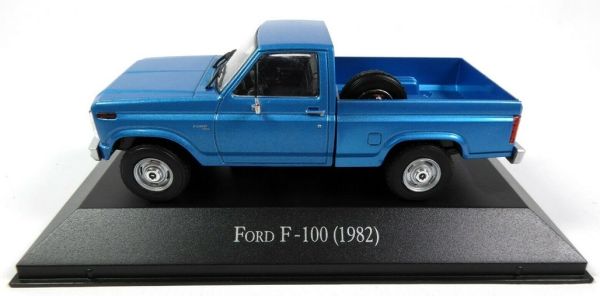 MAGARGAQV15 - FORD F-100 pick-up 1982 blauw verkocht in blisterverpakking - 1