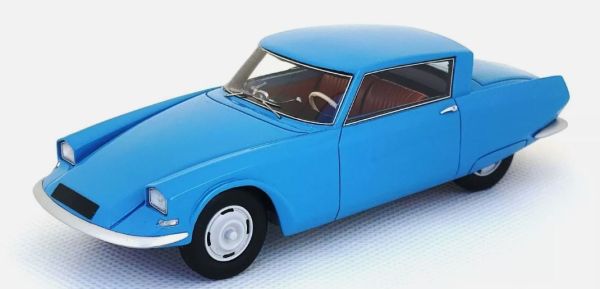 FRANS0028 - CITROEN DS/SM 1960 blauw 1e prototype - beperkte serie van 300. - 1