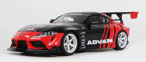 GT889 - TOYOTA Supra GR By Advan 2020 Zwart en Rood - 1