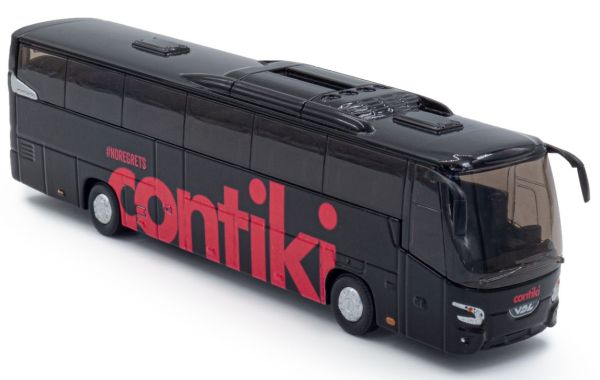 HOL8-1146B - VDL Futura Contiki zwarte sightseeingbus met rode markering - 1