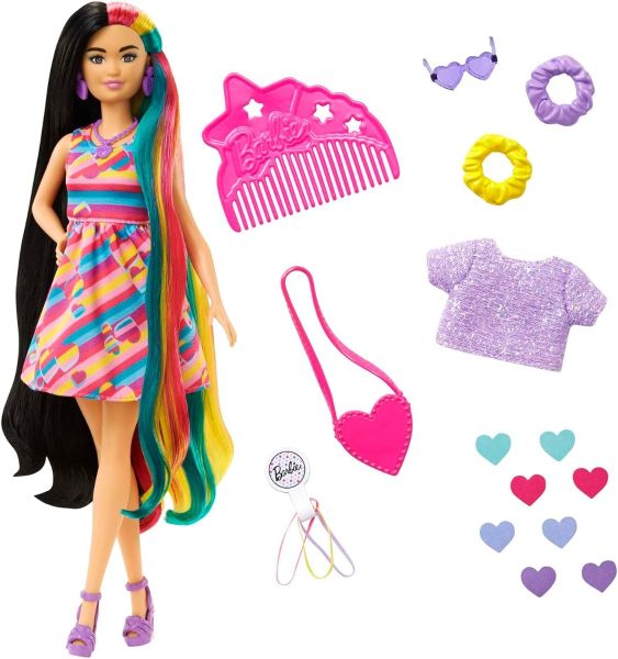 MATHCM90 - Barbie Totally Hair- Veelkleurig haar met accessoires - 1