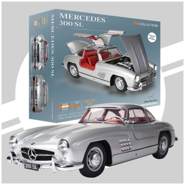 IXC.MBC.FK - MERCEDES-BENZ 300 SL zilver - VOLLEDIGE KIT 602 stuks - 1