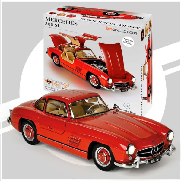 IXC.MBC.RED.FK - MERCEDES-BENZ 300SL rood - VOLLEDIG KIT 602 stuks - 1