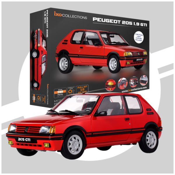 IXC.PEU.FK - PEUGEOT 205 1.9 GTI rood - VOLLEDIG KIT 720 stuks - 1