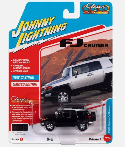 JLCG030B-A - TOYOTA FJ Cruiser 2007 Zwart uit de CLASSIC GOLD serie in blisterverpakking - 1