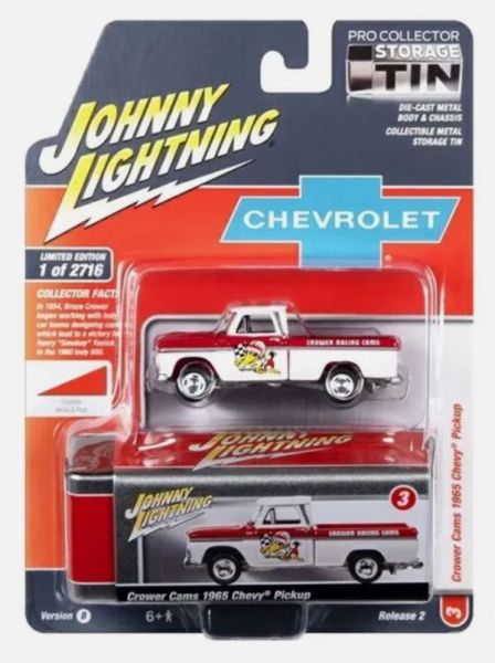 JLCT012-F - CHEVROLET Pick-up 1965 Crower Racing Cams uit de serie COLLECTOR TINS in blisterverpakking - 1