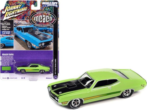 JLMC031B-A - FORD Torino Cobra 1971 groen uit de serie MUSCLE CARS 2022 in blisterverpakking - 1