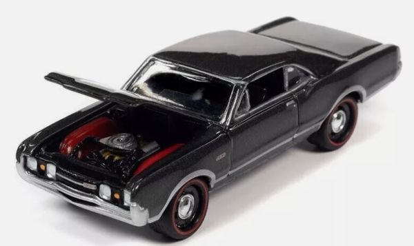 JLMC031B-C - OLDSMOBILE 442 W-30 1967 grijs uit de serie MUSCLE CARS 2022 in blisterverpakking - 1