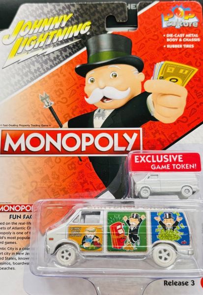 JLPC008-D-BLANC - DODGE Van 1976 White - MONOPOLY - uit het assortiment POP CULTURE 2022 in blisterverpakking - 1