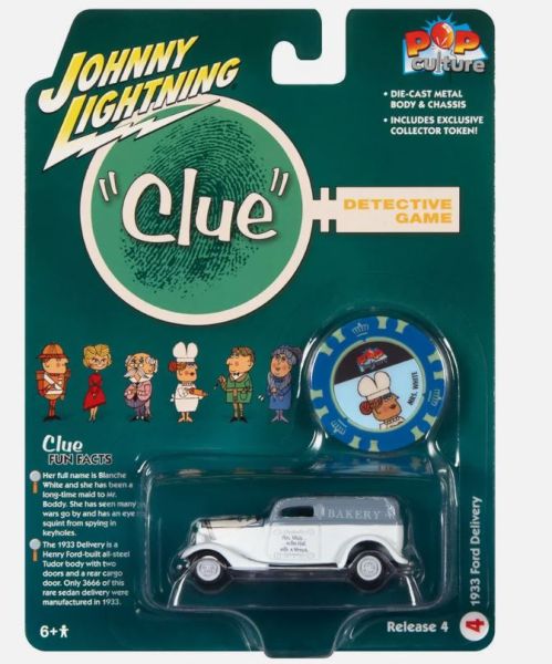 JLPC009-D - FORD Delivery 1933 grijs - CLUE - uit de POP CULTURE 2022 serie in blisterverpakking - 1