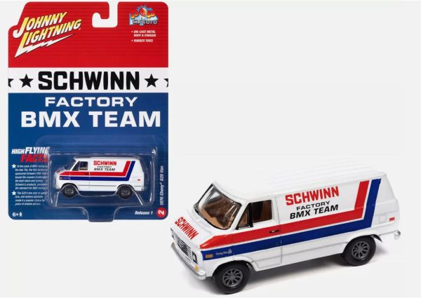 JLPC011-B - CHEVROLET G20 Van 1976 - SCHWINN - uit de POP CULTURE 2023 reeks in blisterverpakking - 1