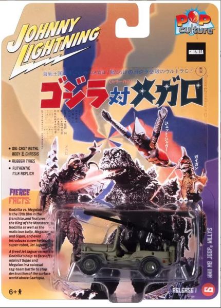 JLPC011-F - MB JEEP Willys WWII - GODZILLA - uit de POP CULTURE 2023 serie in blisterverpakking - 1