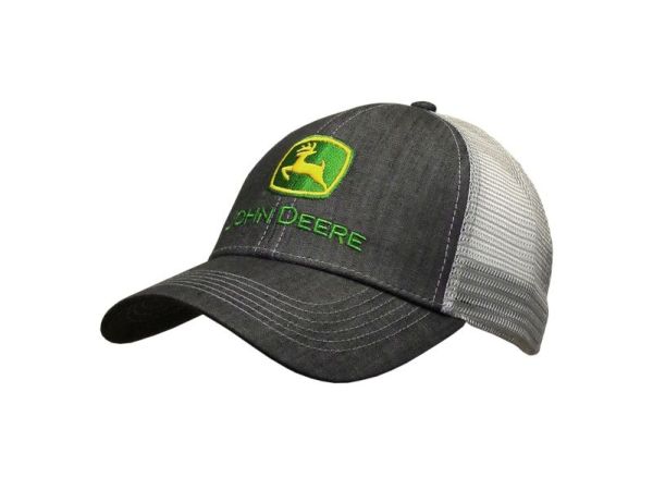 MC13080422CH - JOHN DEERE Commercial Brand Cap met Back Grey - 1