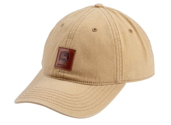 MC13080619CB - Cap met lederen patch JOHN DEERE Beige - 1